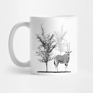 Oryx - Antelope - Trees - Wildlife - Africa Mug